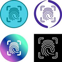 Finger Print Icon Design vector