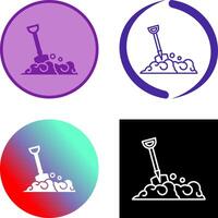 Shovel Icon Design vector