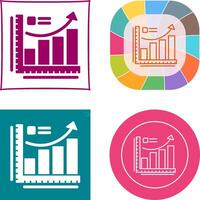 Growth Chart Icon Design vector