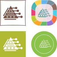 Pyramid Graph Icon Design vector