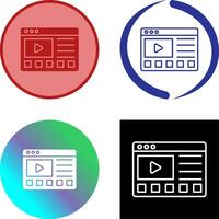 en línea tutoriales icono diseño vector