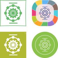 Automated Process Icon Design vector
