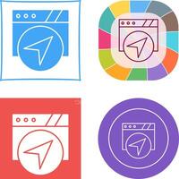 Navigation Icon Design vector