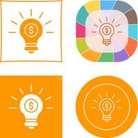 Light Bulb Icon Design vector