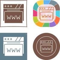 Web Browser Icon Design vector