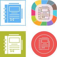 Spring Notebook Icon Design vector