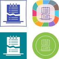 Corrupted List Icon Design vector