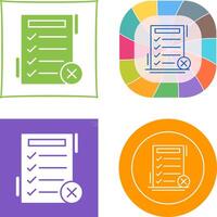Fake List Icon Design vector