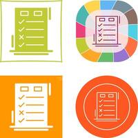Today to Done CheckList Icon Design vector