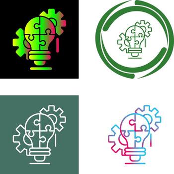 Problem Solving Icon Design vector