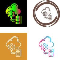 Big Data Icon Design vector