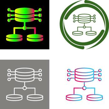 diseño de icono de datos estructurados vector
