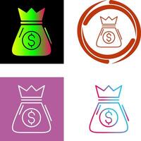 Money Bag Icon Design vector