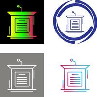 Podium Icon Design vector