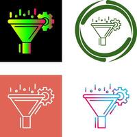 Filtering Icon Design vector
