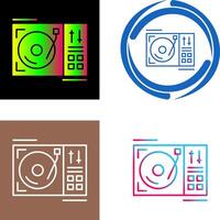 Turntable Icon Design vector