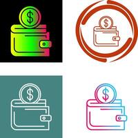 Wallet Icon Design vector