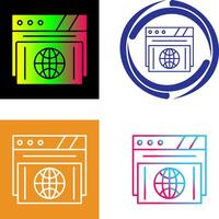 Browser Icon Design vector