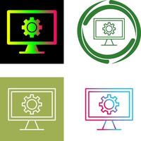 Monitor Screen Icon Design vector