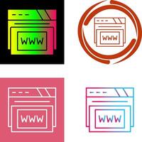 Www Icon Design vector