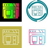 Layout Icon Design vector