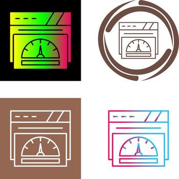 diseño de icono de velocímetro vector