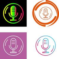 Microphone Icon Design vector