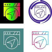 Navigation Icon Design vector
