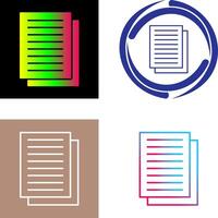 Document Icon Design vector