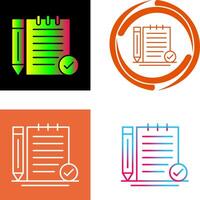 Check Notes Icon Design vector