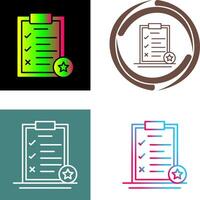 Task List Icon Design vector