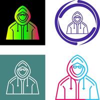 Hacker Icon Design vector