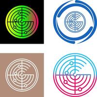 Radar Icon Design vector