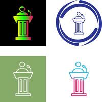 Podium Icon Design vector