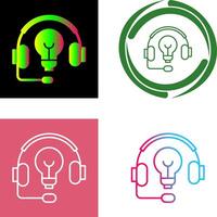 diseño de icono de auriculares vector