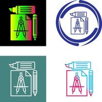 Study Tools Icon Design vector