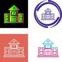 Library Building Icon Design vector