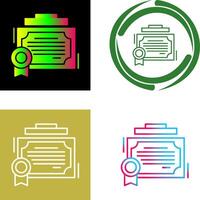 Certificate Icon Design vector