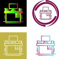 Desk Icon Design vector