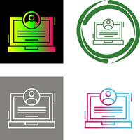 CV Icon Design vector