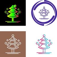 Pine Tree Icon Design vector