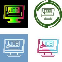 Job Icon Design vector