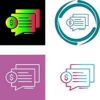 Dialog Icon Design vector