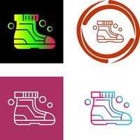 Ski Boots Icon Design vector