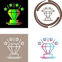 diseño de icono de diamante vector