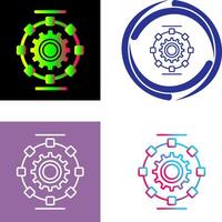 Automated Process Icon Design vector