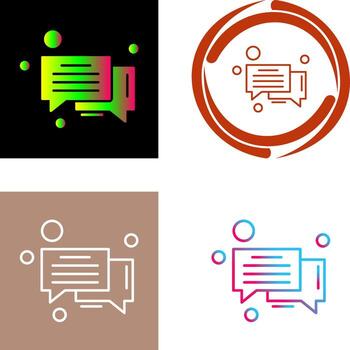 Message Bubble Icon Design vector