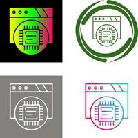 Cpu Icon Design vector