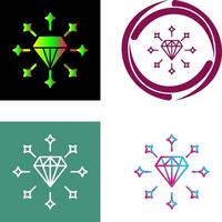 diseño de icono de diamante vector