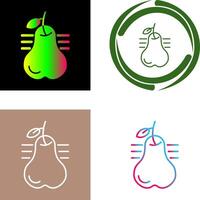 Pear Icon Design vector